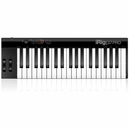 IK Multimedia iRig Keys 37 Pro - The affordable 37 key USB MIDI controller for Mac/PC - Black (Keys37/Keys-37)