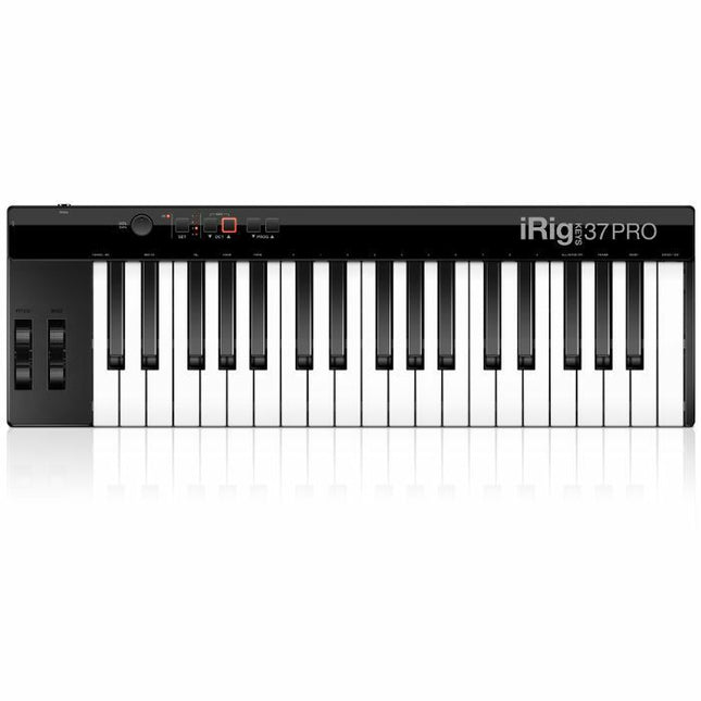 IK Multimedia iRig Keys 37 Pro - The affordable 37 key USB MIDI controller for Mac/PC - Black (Keys37/Keys-37)