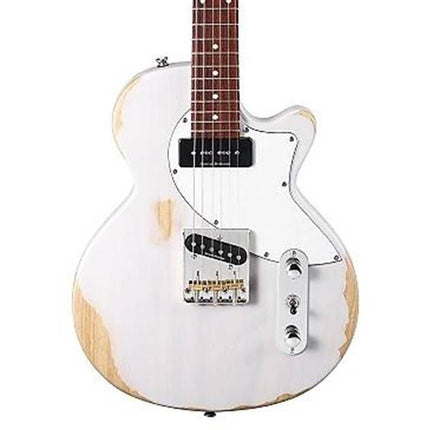 Cort Sunset TC Electric Guitar Jatoba Fretboard with Gig Bag - Worn White Blonde