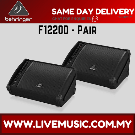 Behringer Eurolive F1220D 250-watt 12'' Powered Speaker - Each / Pair ( F-1220D / F 1220D )