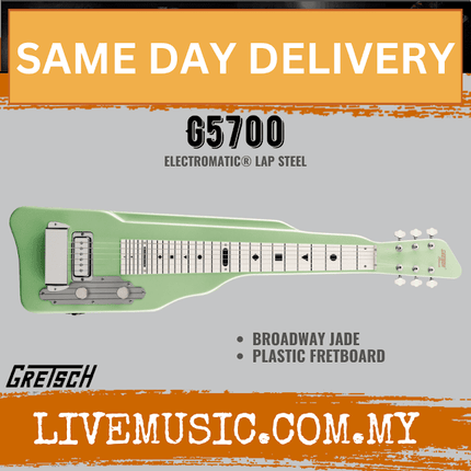 Gretsch Electromatic G5700 Lap Steel Electric Hawaiian Guitar, Broadway Jade