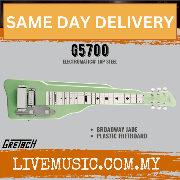 Gretsch Electromatic G5700 Lap Steel Electric Hawaiian Guitar, Broadway Jade
