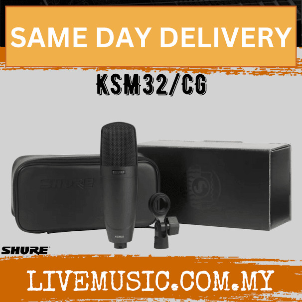 Shure KSM32/CG Large Diaphragm Condenser Microphone - Charcoal Gray ( KSM32-CG / KSM32CG / KSM32 CG )