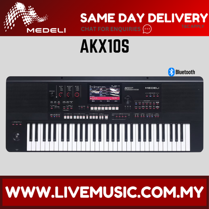 Medeli AKX10S 61-Keys Arranger Pro Series Portable Keyboard ( AKX-10S / AKX 10S )