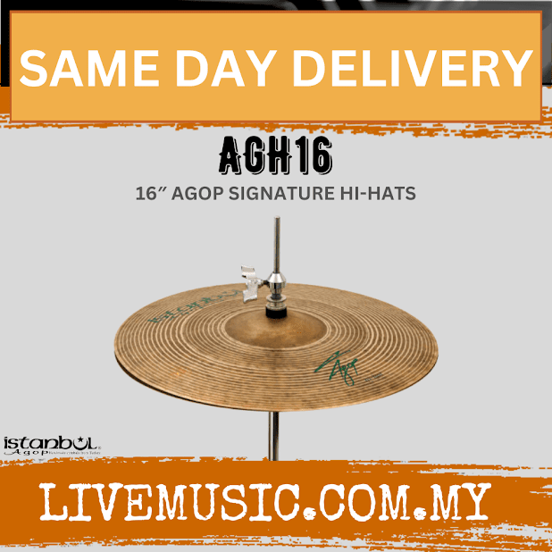 Istanbul Agop AGH16 16" Agop Signature Hi-Hats Cymbal ( AGH-16 / AGH 16 )