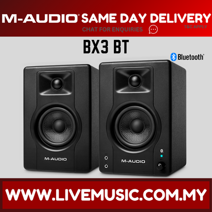 M-Audio BX3 BT 3.5 Inch Bluetooth Multimedia Monitors - Pair ( BX3-BT / BX-3 BT )