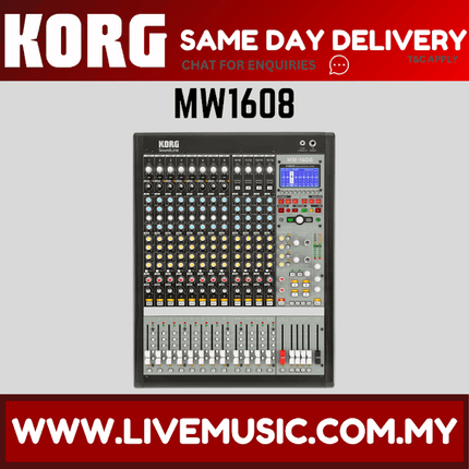 Korg MW-1608 16-Channel Hybrid Mixer With 12 Mic Preamps ( MW1608 / MW 1608 )