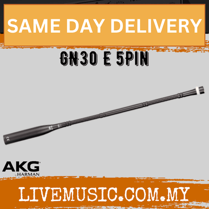 AKG GN30 E Gooseneck Microphone with 5-pin XLR connector, 30cm (GN-30E / GN 30 E)