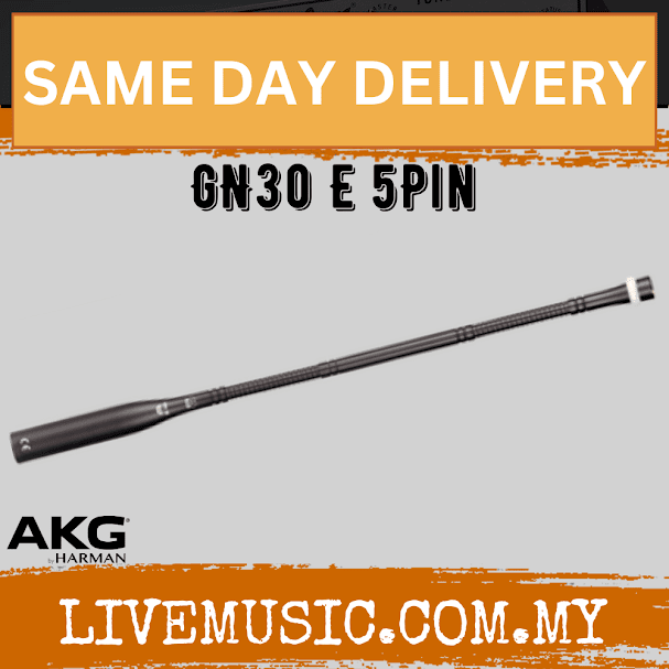 AKG GN30 E Gooseneck Microphone with 5-pin XLR connector, 30cm (GN-30E / GN 30 E)
