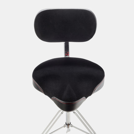 Gibraltar 9608MB Oversized Motorcycle Seat with Adjustable Backrest Drum Throne (9608-MB/9608 MB)