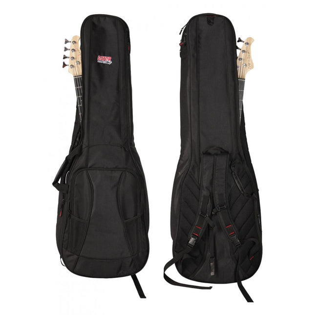 Gator GB-4G Bass X2 Series Gig Bag for TWO Electric Bass Guitars (GB4GBassX2)