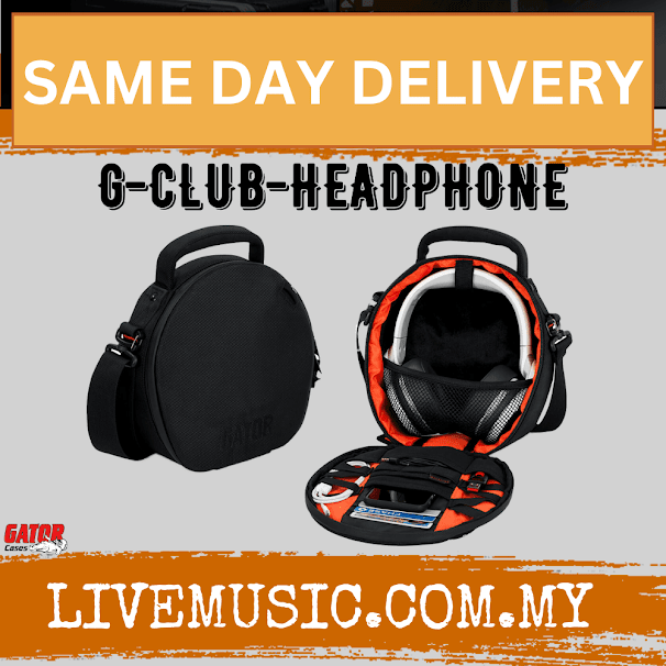 Gator G-CLUB-HEADPHONE Carry Case for Studio & DJ Headphones (GClubHeadphone)