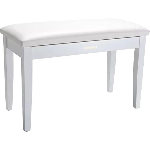 Kadenza Demio High Quality Double Seater Piano Bench, Keyboard Bench, x bench, Stool Chair - White (LMC)