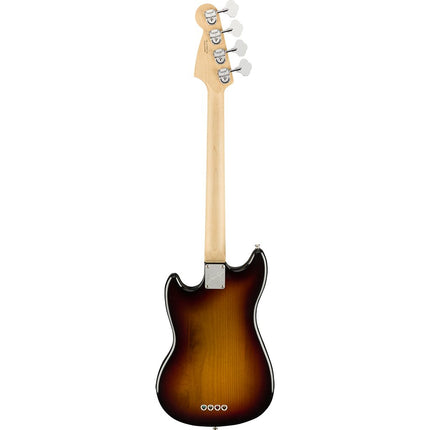 Fender American Performer Mustang Bass Guitar, Rosewood Fretboard with Bag - 3-Tone Sunburst