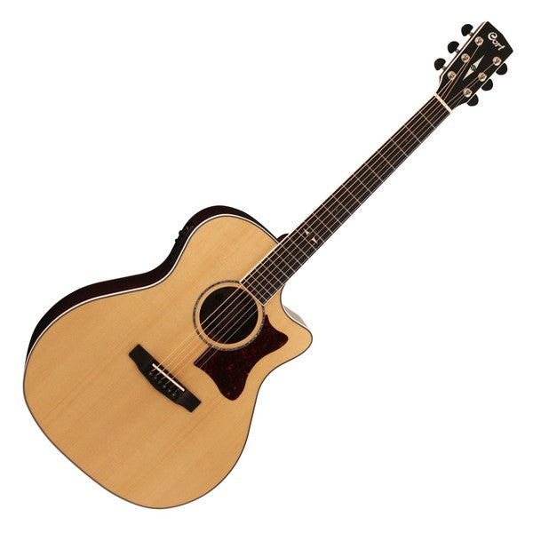 Cort GA5F-PF - Acoustic Guitar with Gig Bag, Natural Glossy (GA5F PF/GA5FPF)