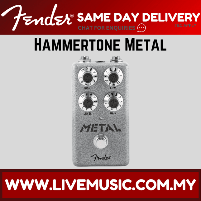 Fender Hammertone Metal Guitar Effects Pedal