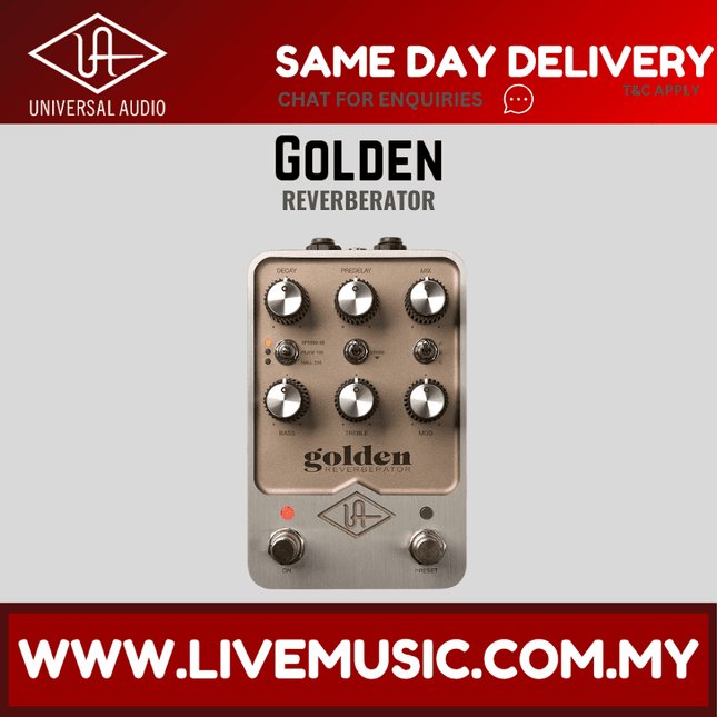 Universal Audio UAFX Golden Reverberator Pedal ( GoldenReverberator / Golden-Reverberator )