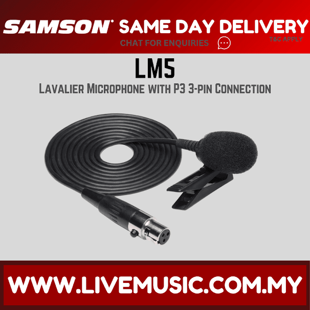 Samson LM5 Lavalier Mic P3 ( LM 5 / LM-5 )