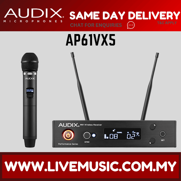 Audix AP61 VX5 Handheld Wireless Microphone System ( AP61-VX5 / AP61VX5 )