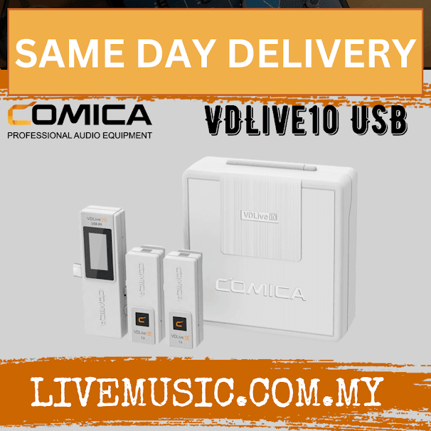 Comica Audio VDLive10 USB Ultracompact 2-Person Digital Wireless Microphone For Cameras (VDLive10-USB)