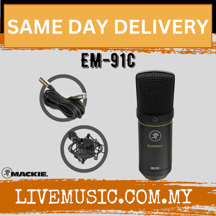 Mackie EM-91C Large-diaphragm Condenser Microphone (EM91C/EM 91C)