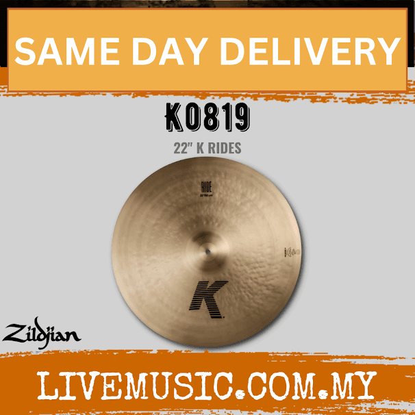 ZILDJIAN K0819 22″ K RIDE CYMBAL ( K0819 / K-0819 )