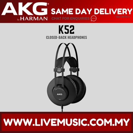 AKG K52 Closed-back Headphones (K-52 / K 52)