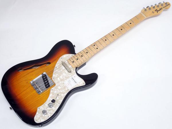 Fender Japan Heritage 60s Telecaster Electric Guitar, Maple Fretboard - 3-Tone Sunburst