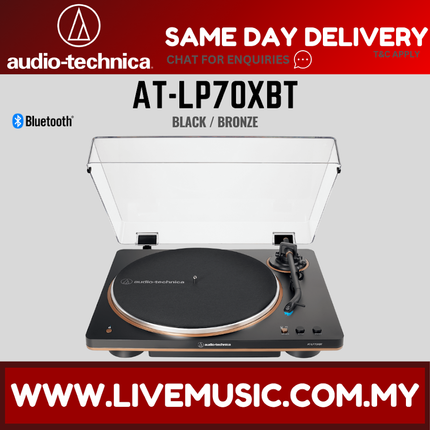 Audio-Technica AT-LP70XBT Fully Automatic Wireless Belt-Drive Turntable - (ATLP70XBT LP70X) Replace LP60XBT AT-LP60XBT