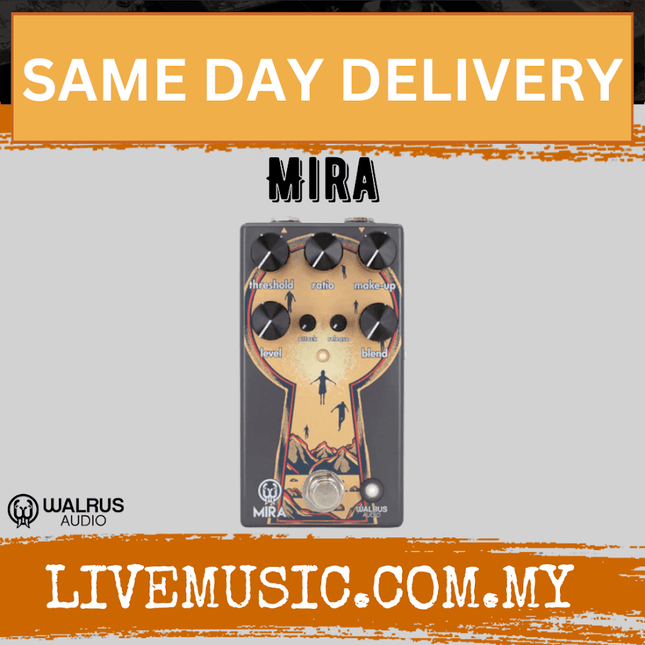 Walrus Audio Mira Optical Compressor Guitar Effects Pedal