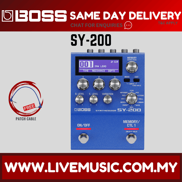 Boss SY-200 Guitar Synthesizer Pedal (SY200)