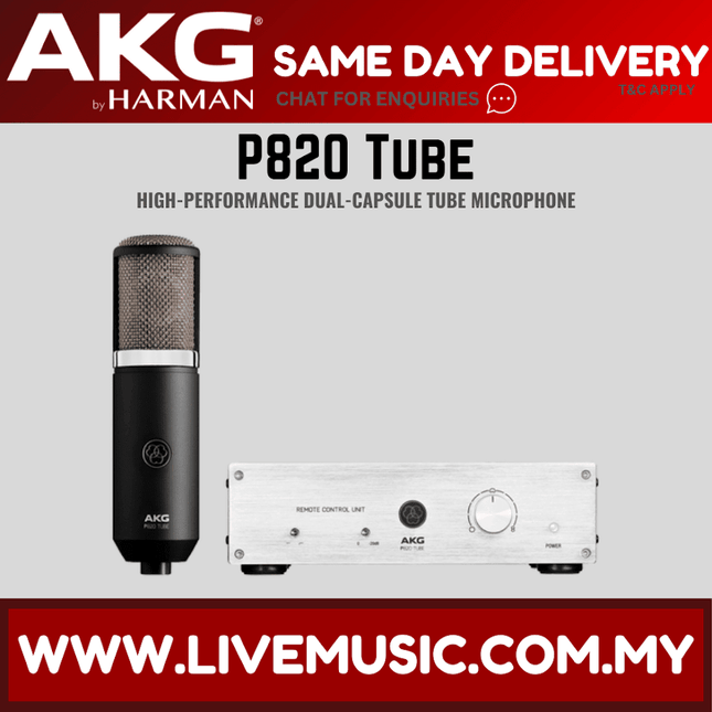 AKG P820 High Performance Dual Capsule Tube Microphone (P 820 P-820)