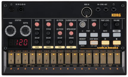 Korg Volca Beats Analog Drum Machine Midi Controller (VolcaBeats/Volca-Beats)