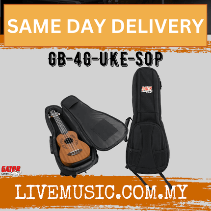 Gator 4G Series Gig Bag for Soprano Ukulele (GB4GUKESOP/GB-4G-UKE-SOP)
