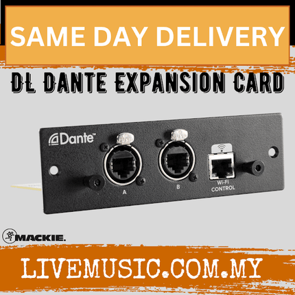 Mackie DL Dante Expansion Card For Mackie DL32R Digital Mixer (DLDante/DL-Dante)