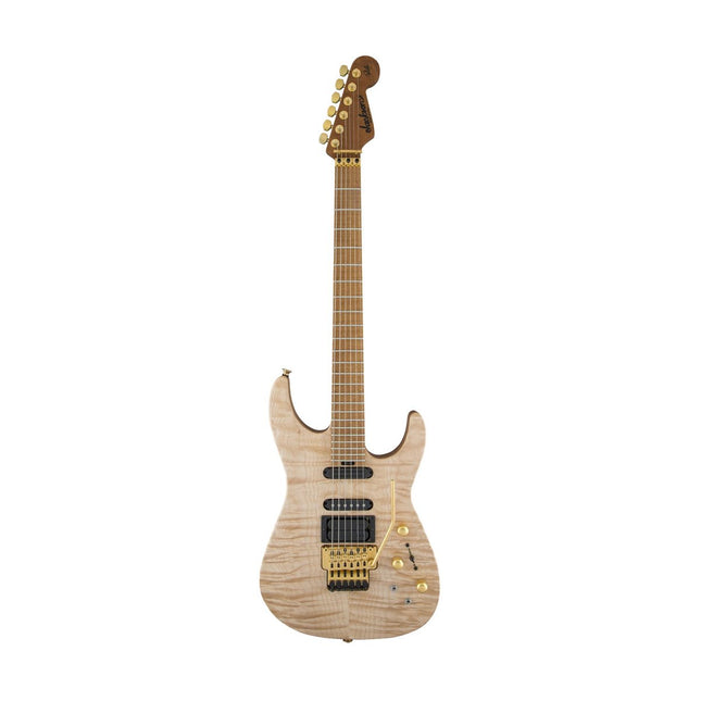 Jackson USA Signature Phil Collen PC1 Satin Stain Electric Guitar, Flame Maple Fretboard - Satin AU Natural (PC-1/PC 1)
