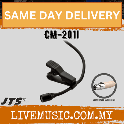 JTS CM-201i Miniature lavaliere microphone with detachable connecter Black ( CM201I / CM 201I )