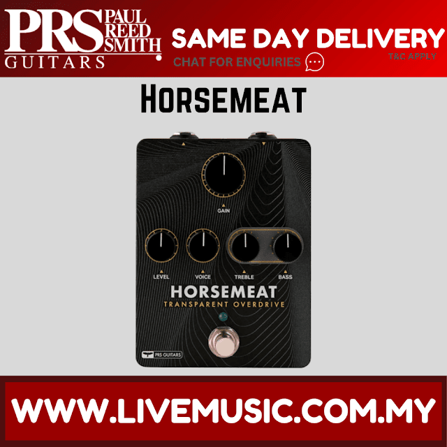 PRS Horsemeat Transparent Overdrive Guitar Effects Pedal