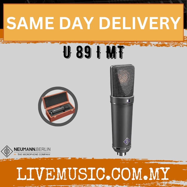 Neumann U 89 i Multi-Pattern Large Diaphragm Condenser Studio Microphone - Matte Black/Nickle (U89i / U89 i )
