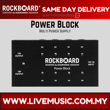 Rockboard by Warwick Power Block Multi Power Supply