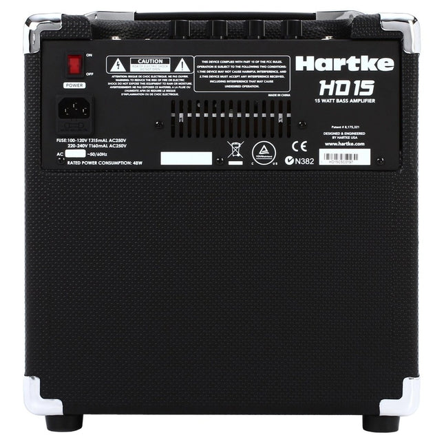 Hartke HD15 - 15 Watt Bass Combo Amplifier (HD-15)