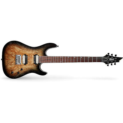 Cort KX300 Electric Guitar Macassar Ebony Fretboard with Gig Bag - Open Pore Raw Burst (KX-300/KX 300)