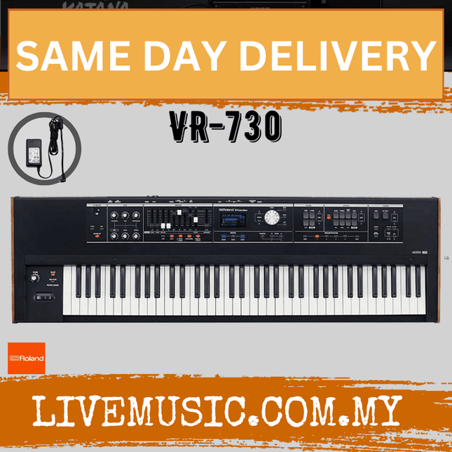 Roland V-Combo VR-730 - Performance Keyboard with Adapter (VR730/VR 730)
