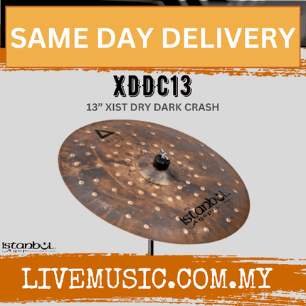 Istanbul Agop XDDC13 13" Xist Dry Dark Crash Cymbal (XDDC-13/XDDC 13)