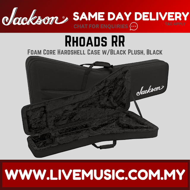 Jackson Rhoads RH Foam Core Guitar Case, Black