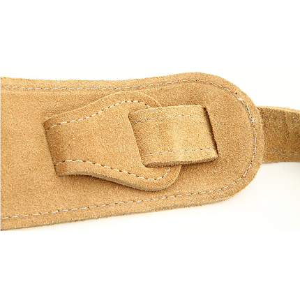 PRS Embossed Signature Suede Guitar Strap - Tan