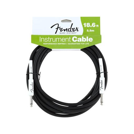 Fender Performance Series 18.6ft Instrument Cable - Black