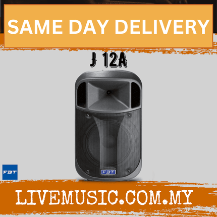 FBT J 12A Processed Active Monitor Speaker 300W +100W RMS - Each / Pair ( J12A / J-12A )