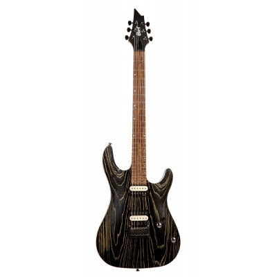 Cort KX300 Etched Electric Guitar Pau Ferro Fretboard with Bag - Etched Black Gold (KX-300/KX 300)