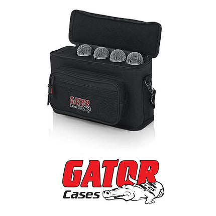 Gator GM-4 Padded Microphone Bag for 4 Microphones (GM4)